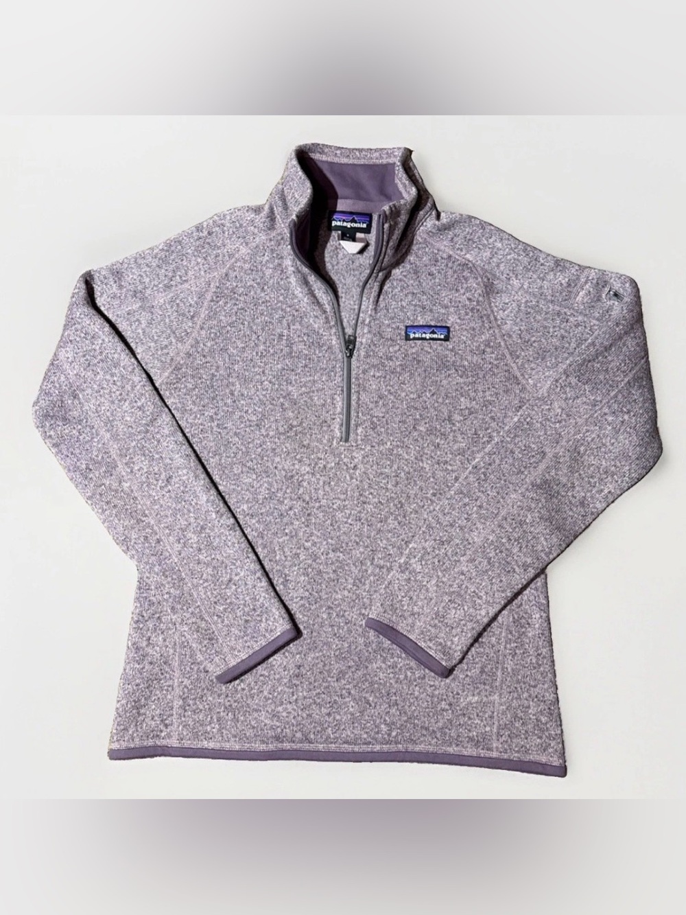 Patagonia Better Sweater Womens S Lavender 1/2 Zip Fleece Sweater Outdoor